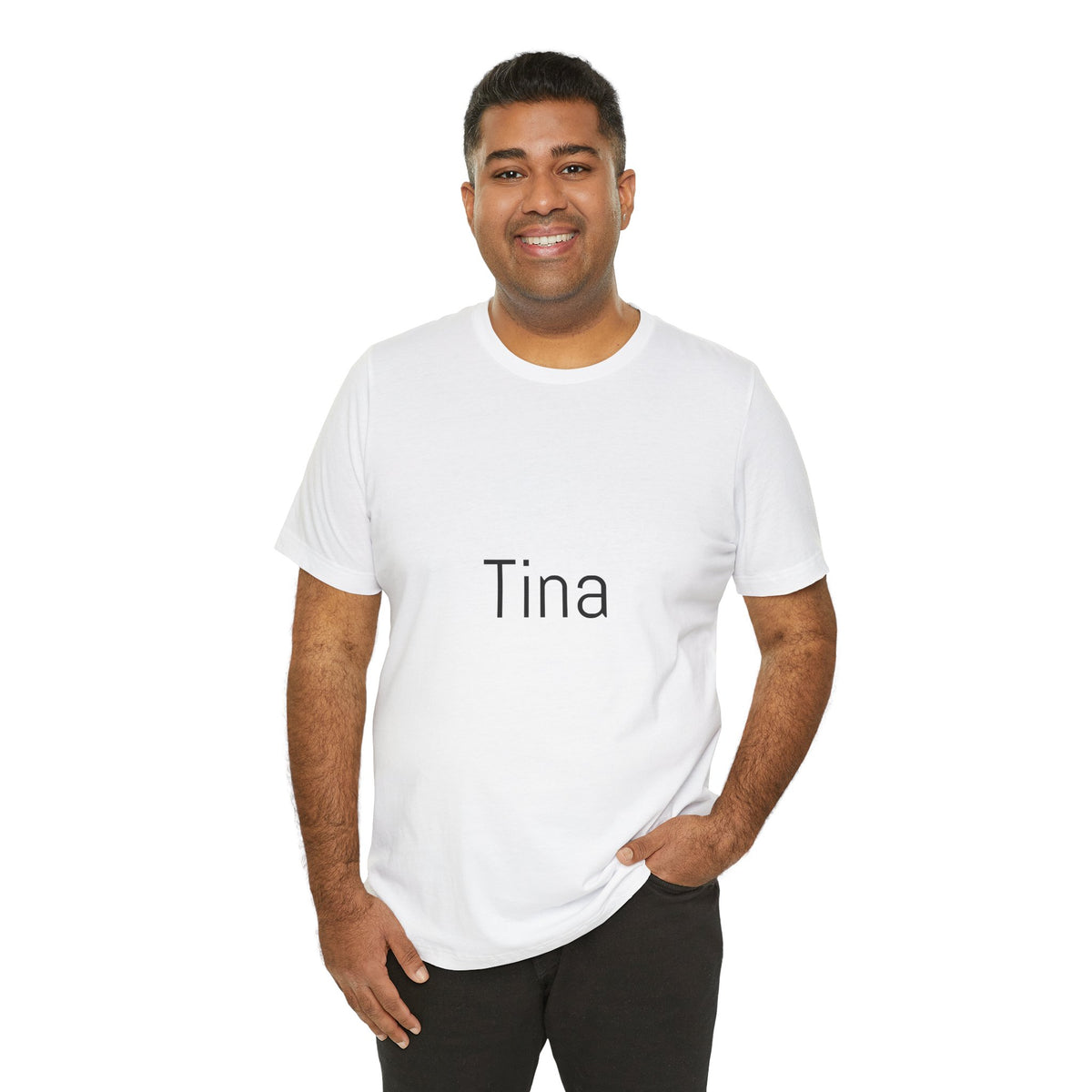 Tina Name Tee — Personalized Minimalist Name T-Shirt