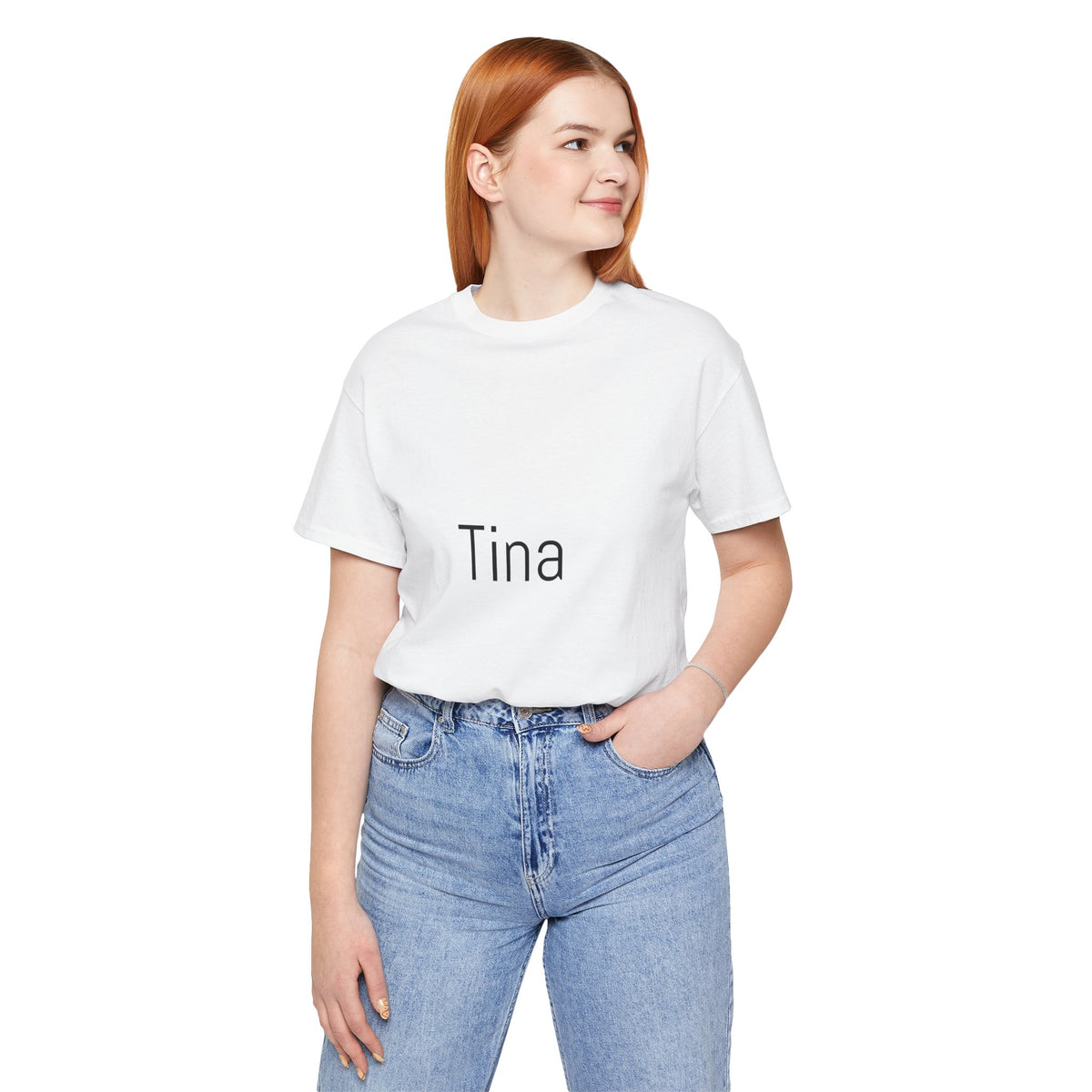 Tina Name Tee — Personalized Minimalist Name T-Shirt