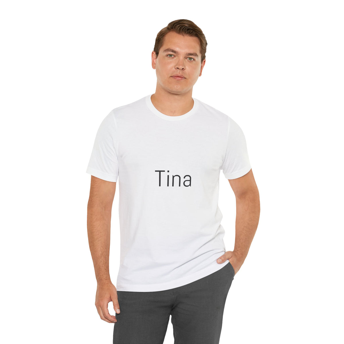 Tina Name Tee — Personalized Minimalist Name T-Shirt
