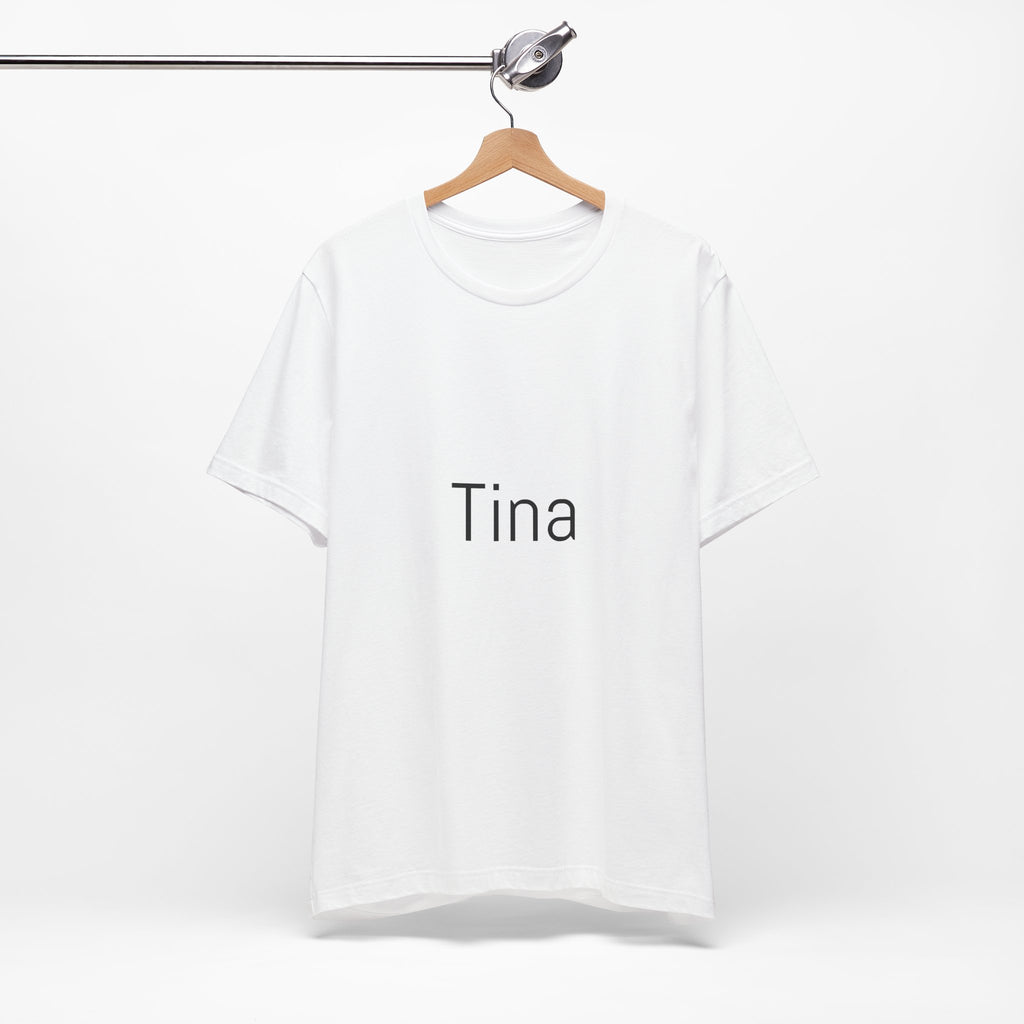 Tina Name Tee — Personalized Minimalist Name T-Shirt