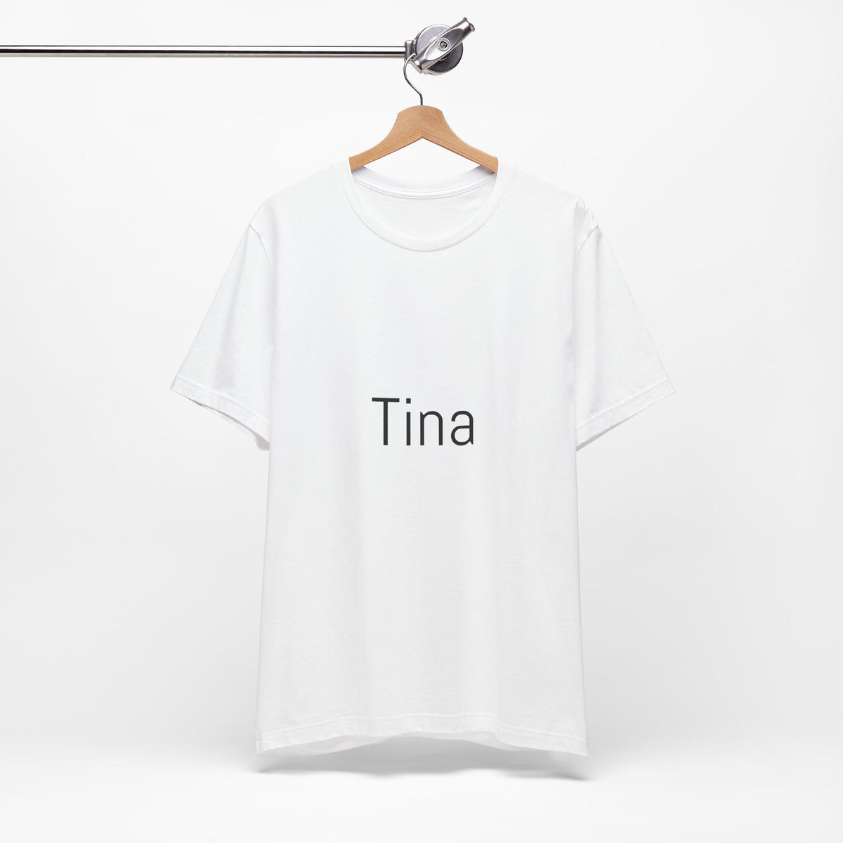 Tina Name Tee — Personalized Minimalist Name T-Shirt