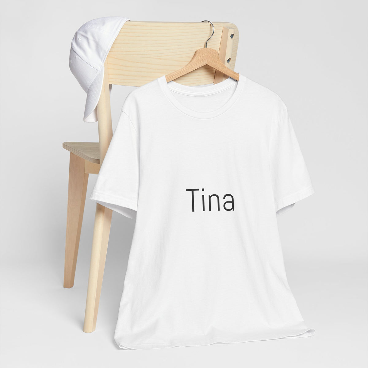 Tina Name Tee — Personalized Minimalist Name T-Shirt