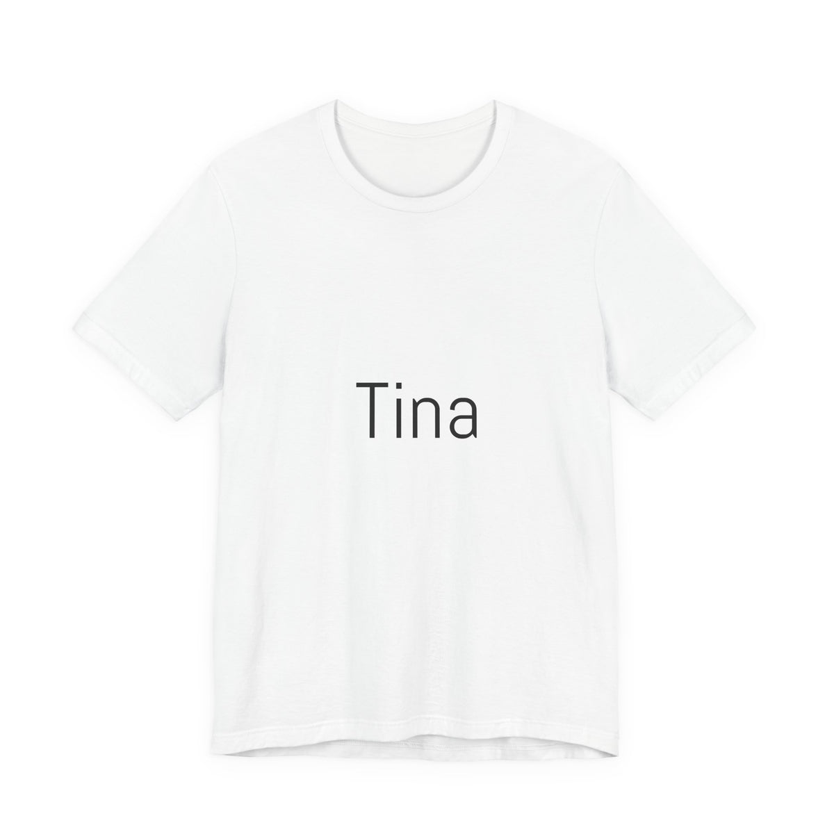Tina Name Tee — Personalized Minimalist Name T-Shirt