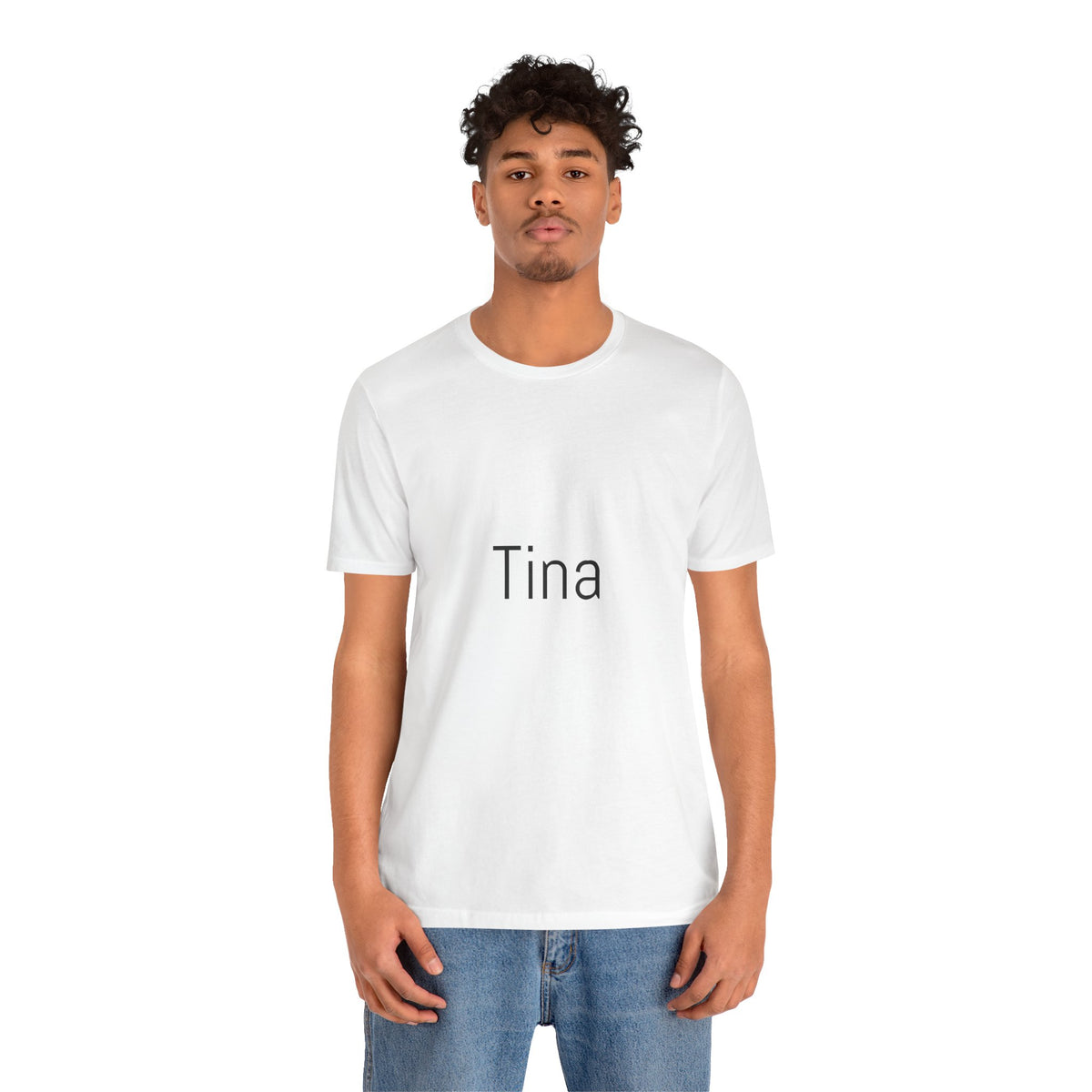 Tina Name Tee — Personalized Minimalist Name T-Shirt