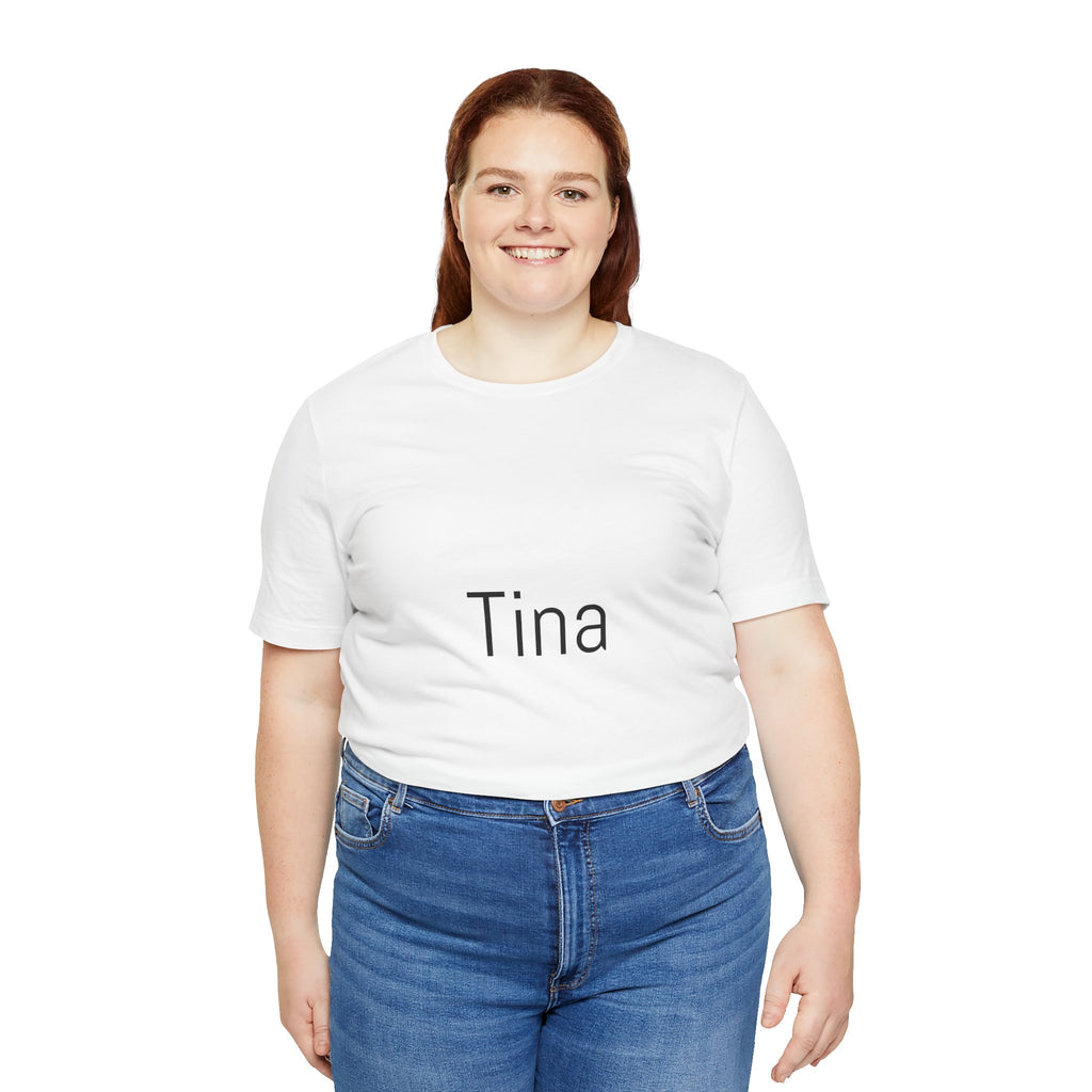 Tina Name Tee — Personalized Minimalist Name T-Shirt