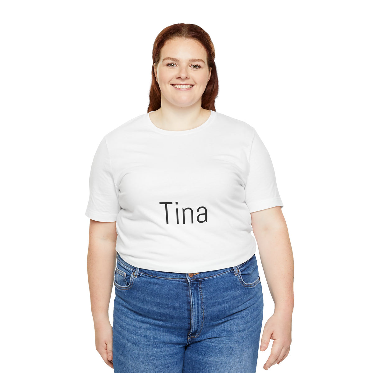 Tina Name Tee — Personalized Minimalist Name T-Shirt