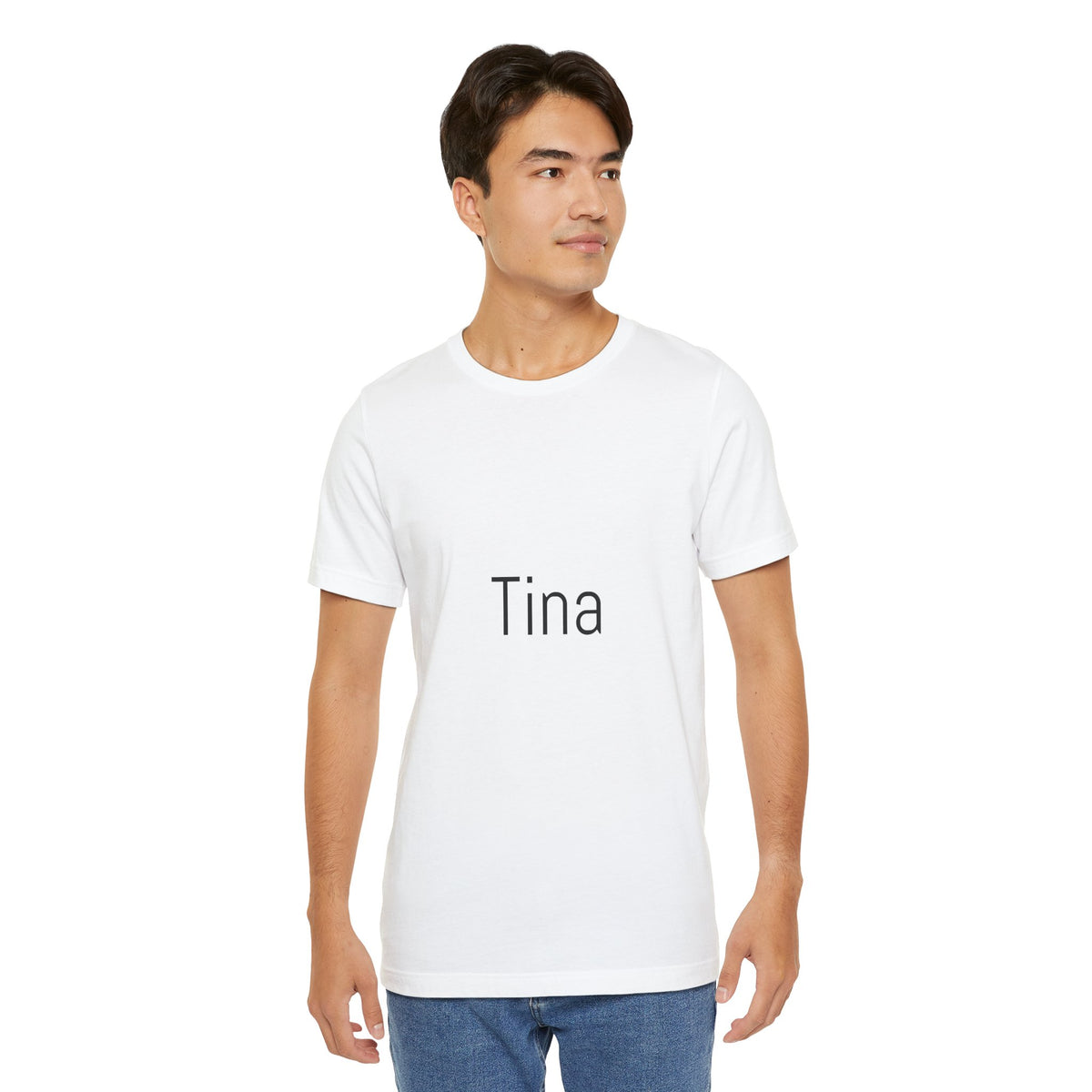 Tina Name Tee — Personalized Minimalist Name T-Shirt